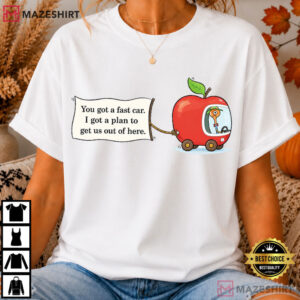 Richard Scarry Fast Car Apple Car Driving Tracy Chapman Quote T Shirt (1)