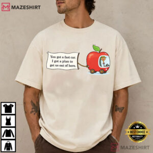 Richard Scarry Fast Car Apple Car Driving Tracy Chapman Quote T Shir (3)
