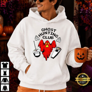 Ghost Hunting Club Graphic Funny T Shirt (4)