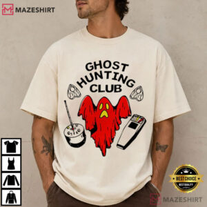 Ghost Hunting Club Graphic Funny T Shirt (1)