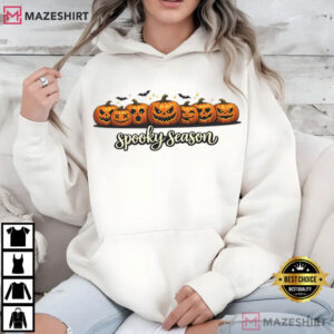 Spooky Season Pumpkin Cute Halloween Jack O Lantern T Shirt (4)