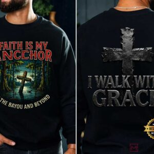 Faith Is My Anchor Cross In Bayou Christian T Shirt (1)