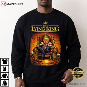 Trump The Lying King Satirical Political Portrait T Shirt (2)