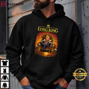 Trump The Lying King Satirical Political Portrait T Shirt (3)