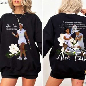 Alex Eala Vintage Filipino Tennis Champion Graphic T Shirt (3)