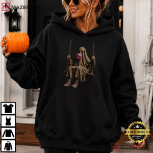 Halloween Leopard Ghost Swing Bubble Gum Funny T Shirt (4)