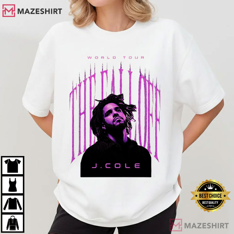 J Cole World The Fall Off World Tour Merch Hip Hop Rap Concert T-Shirt J Cole World The Fall Off World Tour Merch Hip Hop Rap Concert T-Shirt