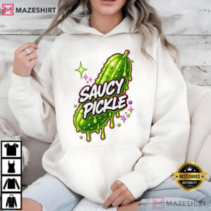 Saucy Pickle Millennial Humor Graphic T Shirt (4)