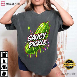 Saucy Pickle Millennial Humor Graphic T Shirt (2)