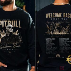 Pitbull Welcome Back World Tour 2026 Mr Worldwide Music T Shirt (2)