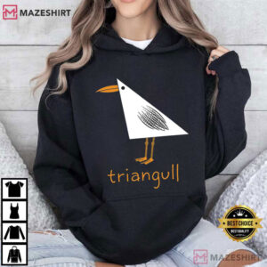 Triangull Bird Pun Triangle Seagull Funny Geometry T Shirt (4)