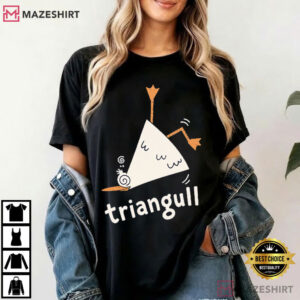 Triangull Triangle Seagull Bird Pun Cute Animal Wordplay T Shirt (3)