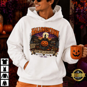 Halloween Fall Halloweentown Pumpkin Village Vintage T Shirt (4)