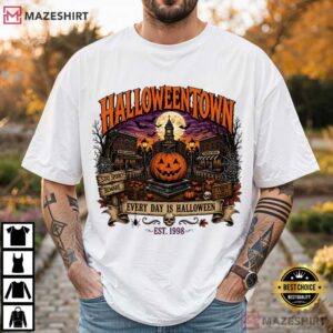 Halloween Fall Halloweentown Pumpkin Village Vintage T Shirt (2)