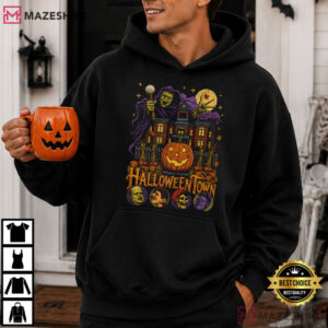 Spooky Pumpkin Vintage Halloweentown 90s Halloween Movie T Shirt (3)
