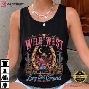 Wild West Cowgirl Western Country Girl Rodeo T Shirt (2)