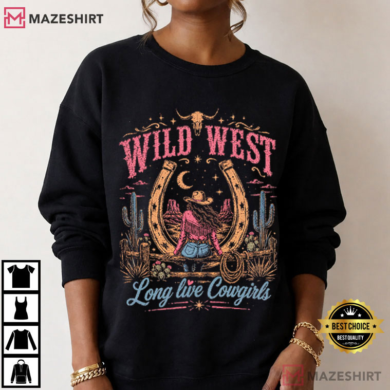 Wild West Cowgirl Western Country Girl Rodeo T-Shirt Wild West Cowgirl Western Country Girl Rodeo T-Shirt
