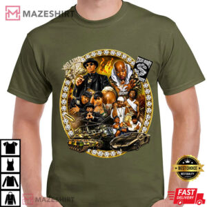 Cash Money Vs No Limit Tour Hip Hop Rap Concert T Shirt (1)