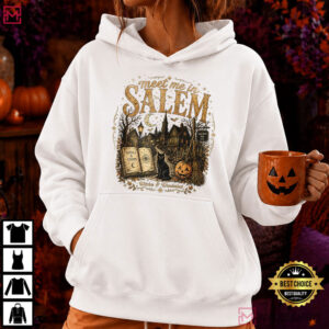 Meet Me In Salem Witchy Halloween Spooky T Shirt (3)