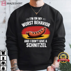 I'm On My Wurst Behavior Funny German Bratwurst Lover T Shirt (3)