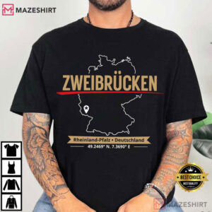 Germany Souvenir Zweibrucken Deutschland T Shirt (1)