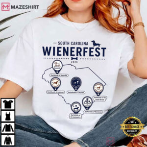 Dog Lover South Carolina Wienerfest 2026 Dachshund Festival T Shirt (4)