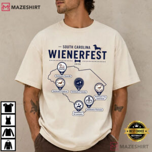 Dog Lover South Carolina Wienerfest 2026 Dachshund Festival T-Shirt