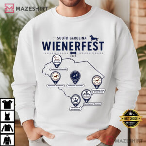 Dog Lover South Carolina Wienerfest 2026 Dachshund Festival T Shirt (2)