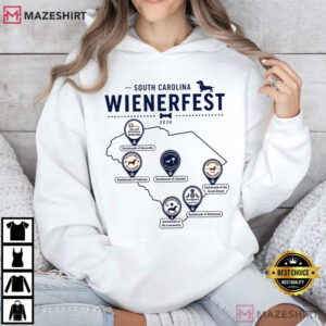 Dog Lover South Carolina Wienerfest 2026 Dachshund Festival T Shirt (3)