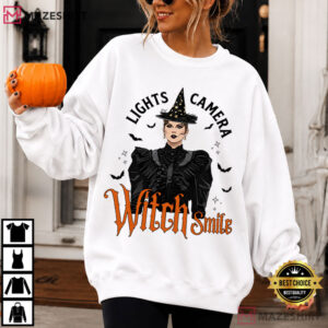 Taylor Swift Lights Camera Witch Smile Halloween Funny T Shirt (4)