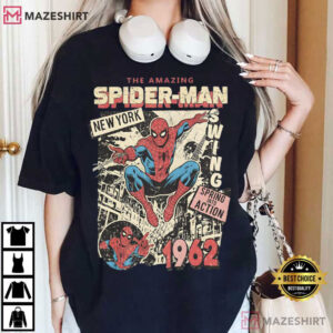 The Amazing Spider Man Marvel Comics Cover MCU Vintage T Shirt (1)