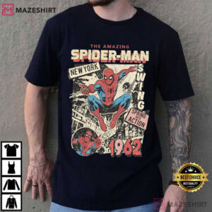 The Amazing Spider Man Marvel Comics Cover MCU Vintage T Shirt (2)