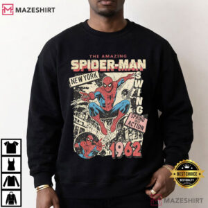 The Amazing Spider Man Marvel Comics Cover MCU Vintage T Shirt (3)
