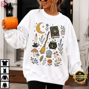Witchy Halloween Spooky Aesthetic Fall T Shirt (3)