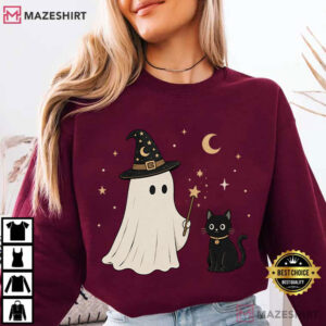 Boo P Ghost Dog Funny Halloween Dog Mom Cute Spooky T Shirt (2)