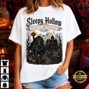 Headless Horseman Sleepy Hollow Halloween Vintage Gothic T Shirt (3)