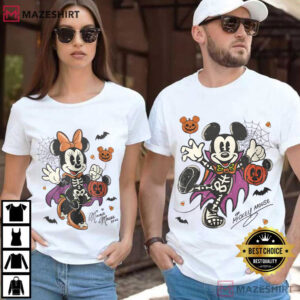 Mickey Minnie Halloween Spooky Season Couple Shirts (1)