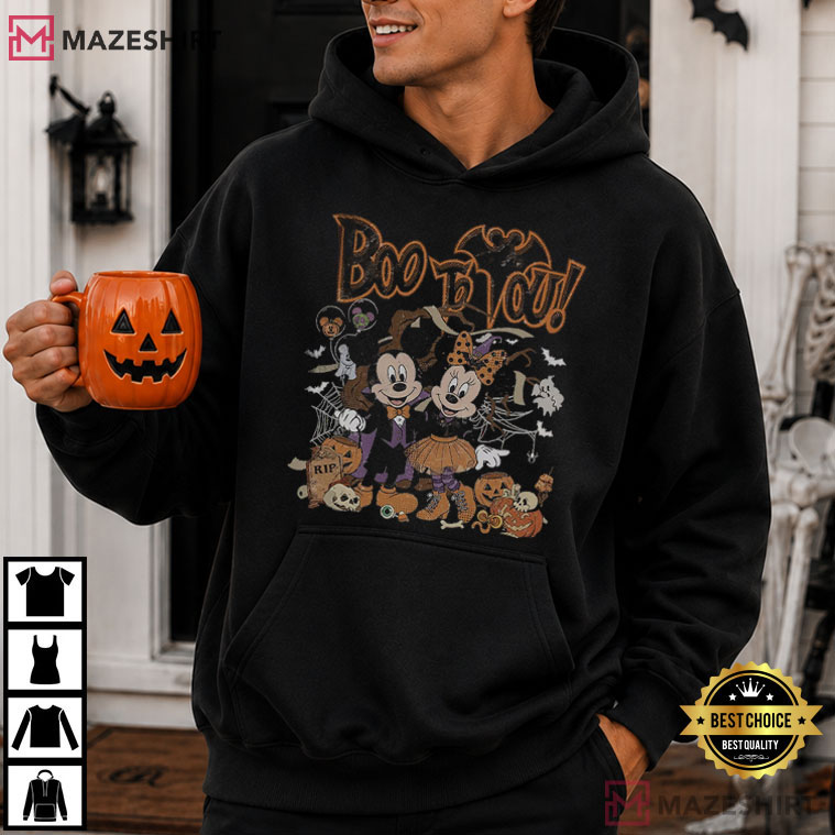 Disney Boo To You Mickey Minnie Halloween Spooky Season T-Shirt Disney Boo To You Mickey Minnie Halloween Spooky Season T-Shirt