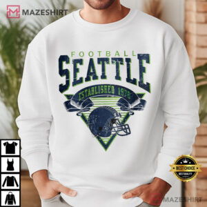 Seattle Football Vintage Game Day Sports Fan T Shirt (4)