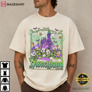 Disneyland Halloween Trip Vintage Mickey And Friends T Shirt (2)
