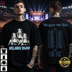 Hilary Duff Lucky Me Tour 2026 Concert Vintage Pop Music Fan T Shirt (1)