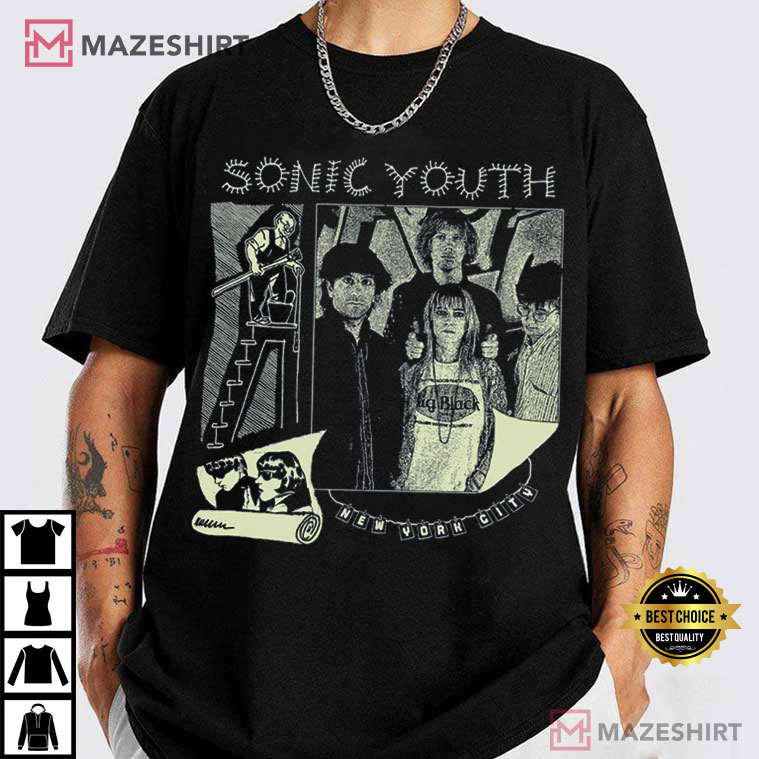 Sonic Youth Rock Band Fan Art Music Lovers T-Shirt Sonic Youth Rock Band Fan Art Music Lovers T-Shirt
