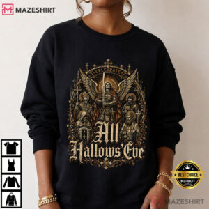 Celebrate All Hallows Eve Catholic Saints Christian Holiday T Shirt (2)
