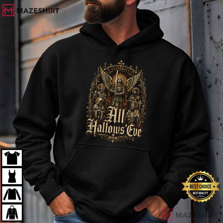 Celebrate All Hallows Eve Catholic Saints Christian Holiday T-Shirt Celebrate All Hallows Eve Catholic Saints Christian Holiday T-Shirt