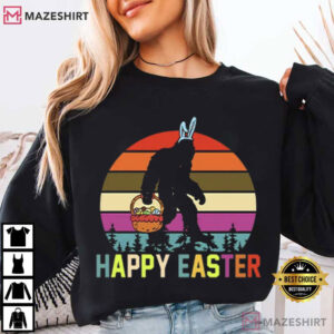 Happy Easter Bunny Gorilla Funny T Shirt (2)