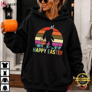Happy Easter Bunny Gorilla Funny T Shirt (3)