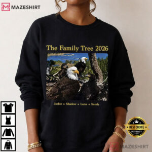 Jackie And Shadow Family Tree 2026 Big Bear Lake Bald Eagle T Shirt (4)