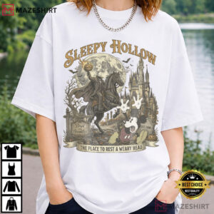 Disney Headless Horseman Mickey Halloween Retro Disneyland 2026 T Shirt (1)
