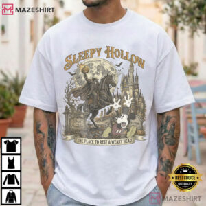 Disney Headless Horseman Mickey Halloween Retro Disneyland 2026 T Shirt (4)