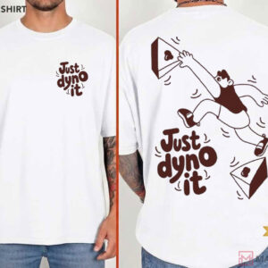 Just Dyno It Climbing Retro Bouldering Graphic T Shirt (4)